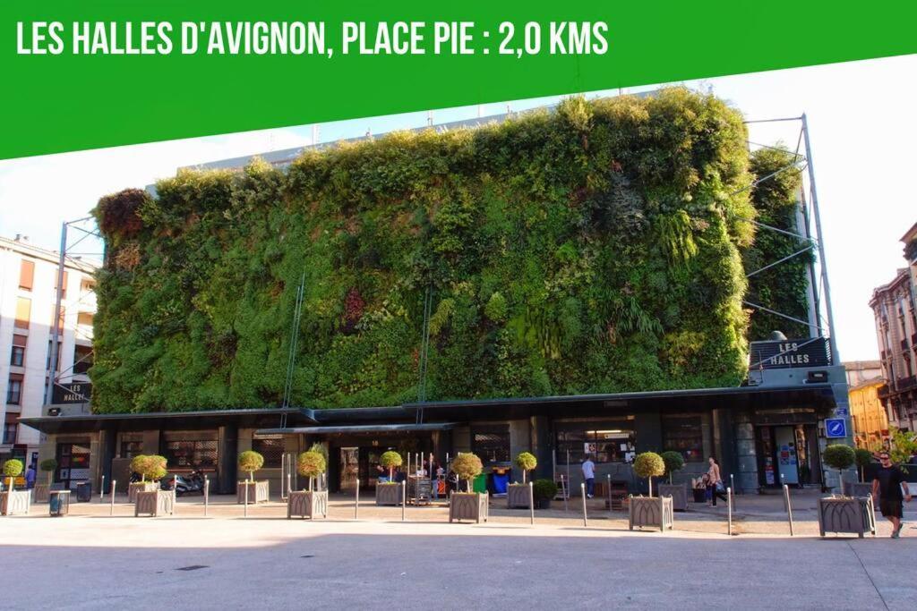 La Glycine - Parking Gratuit - Ac Clim - Cour Prive - Apartment Villeneuve-les-Avignon Bagian luar foto